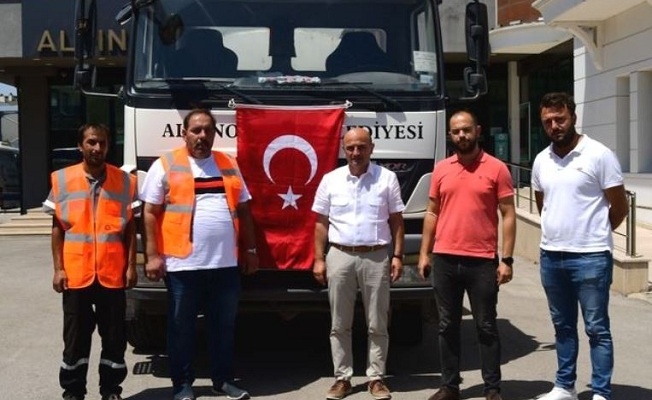 Altınova’dan Muğla’ya su tankeri gönderildi