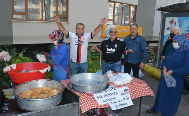 Beşiktaş'taki sakatlıklara karşı lokma döktürdüler