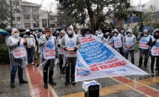 Protesto yürüyüşü yapan KESK üyeleri Yalova’da