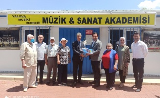 Başkan Demirhan’dan müzisyenlere moral ziyareti