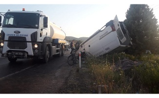 Yalova'da taklalı trafik kazası: 2 yaralı