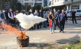 Altınova'da yangın tatbikatı yapıldı